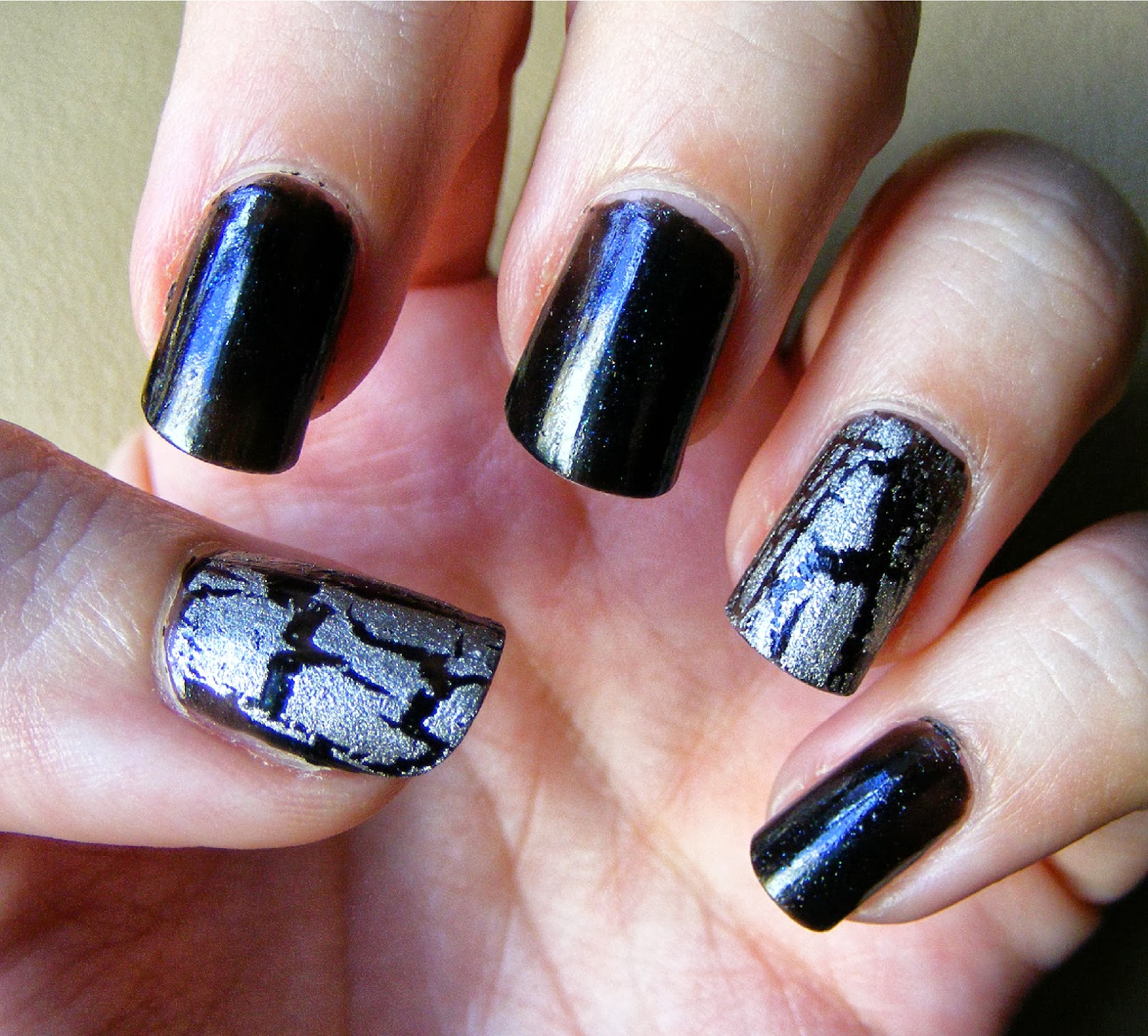 Black Crackle Nail Polish