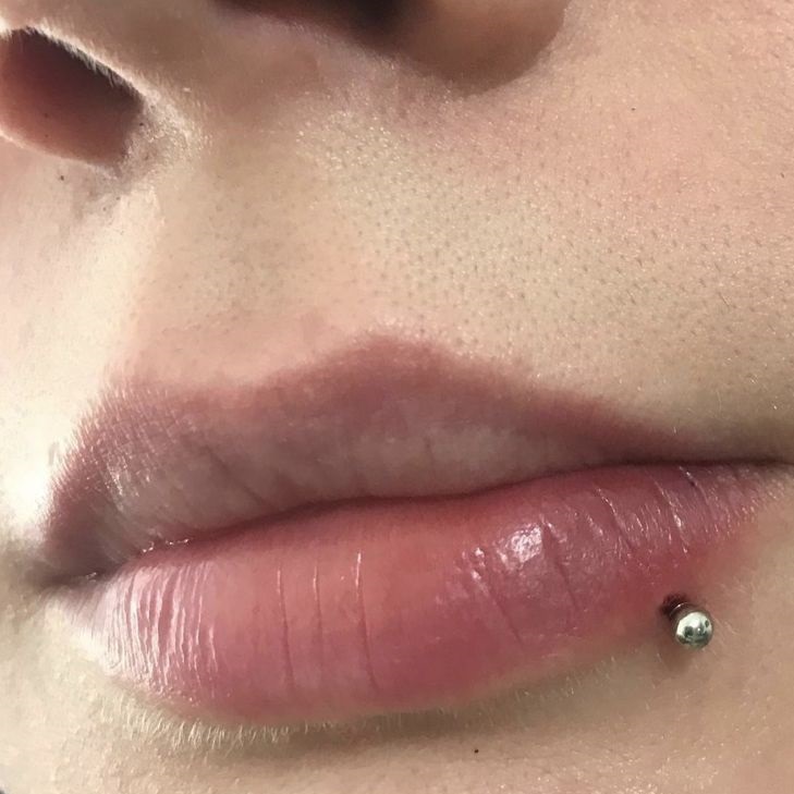 Edge Lip Piercing Style