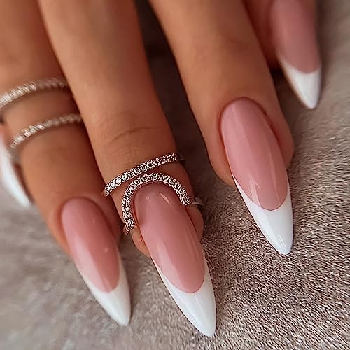 Almond French Nails