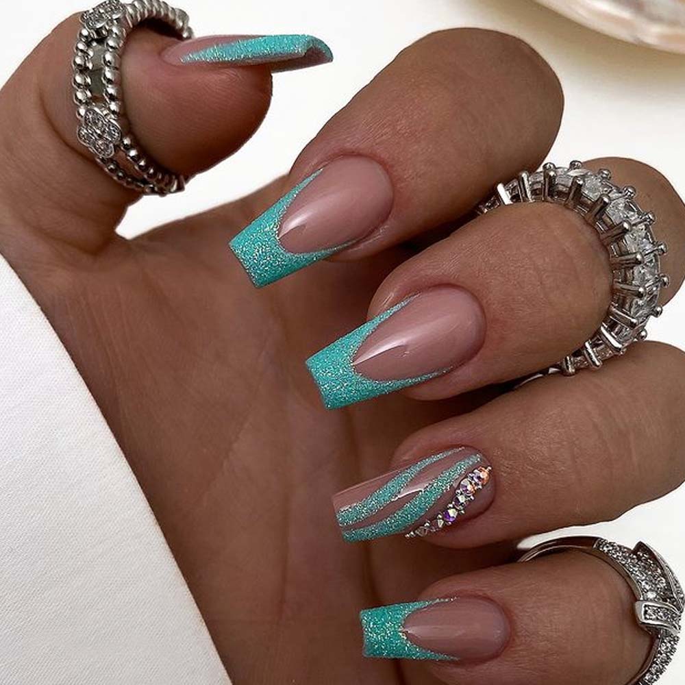 Elegant Fancy French Nails