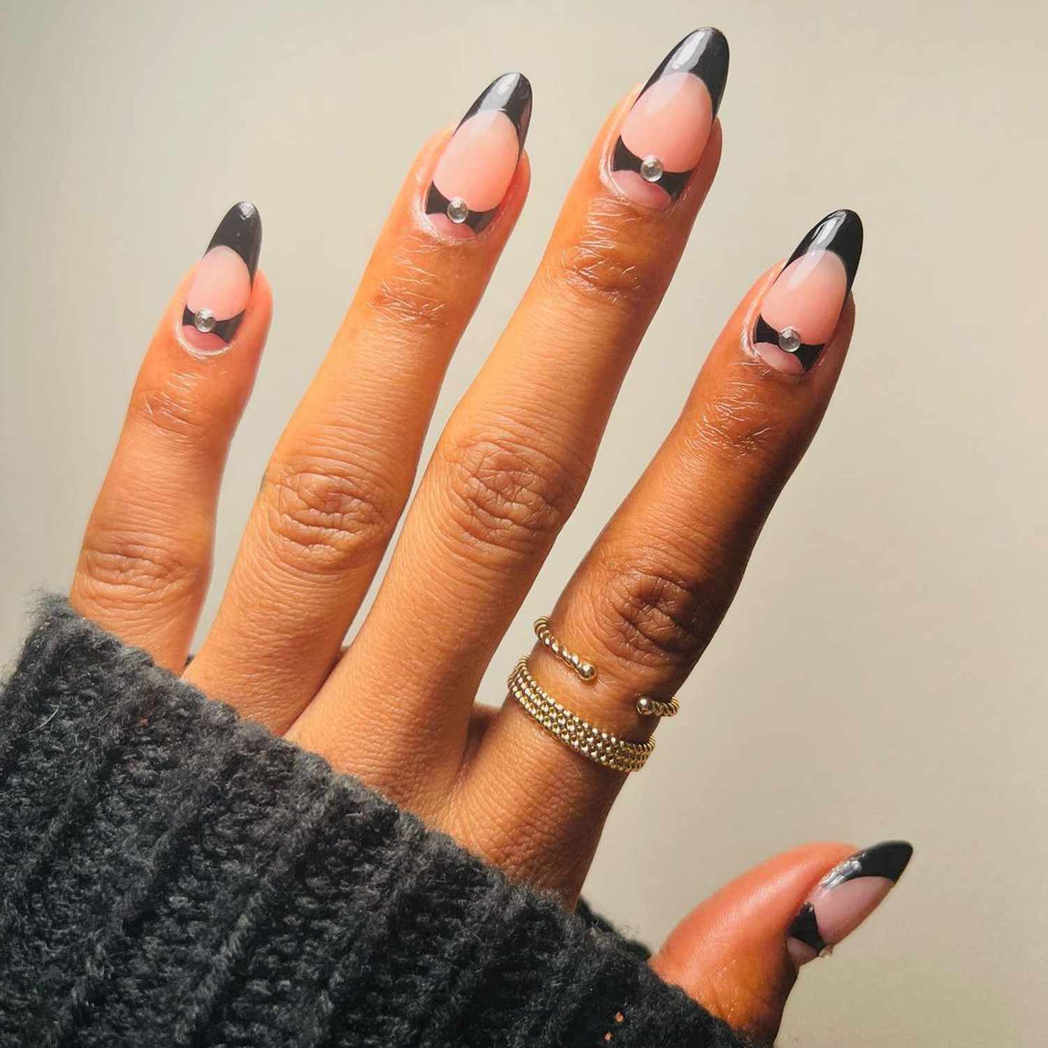 Edgy Black Nail Designs