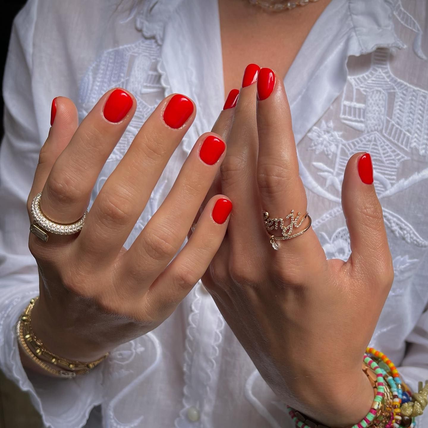 red nails