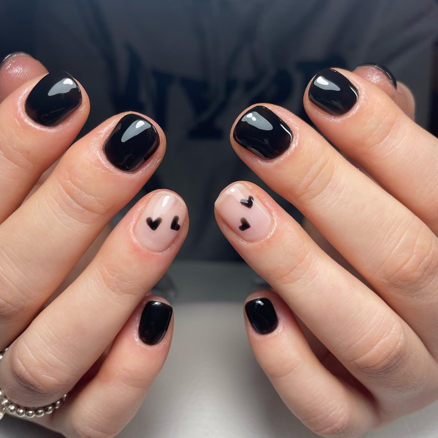 Short Black Nails