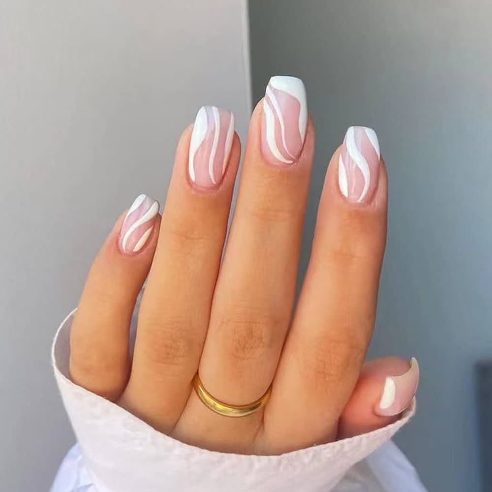 white short nails