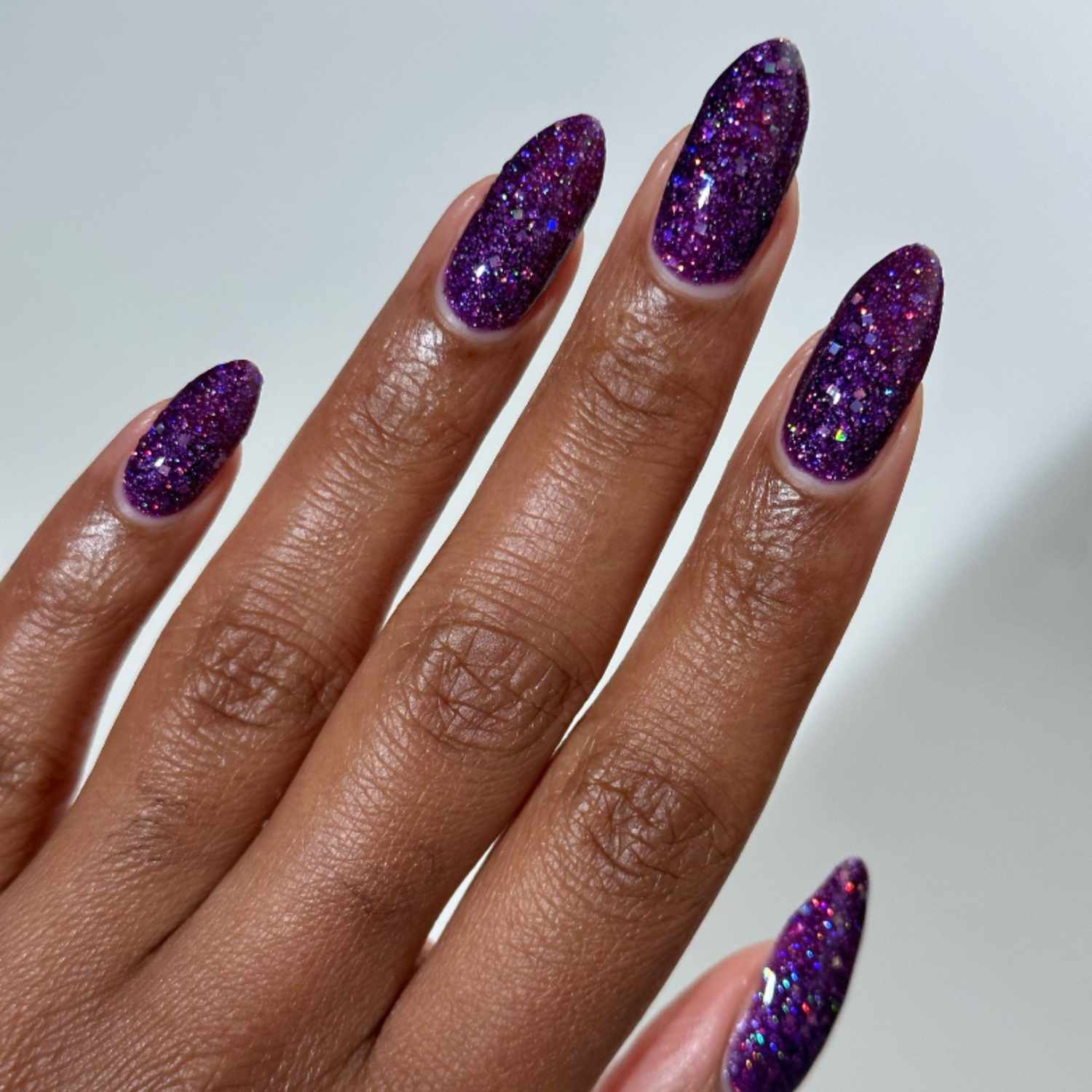 dark purple nails