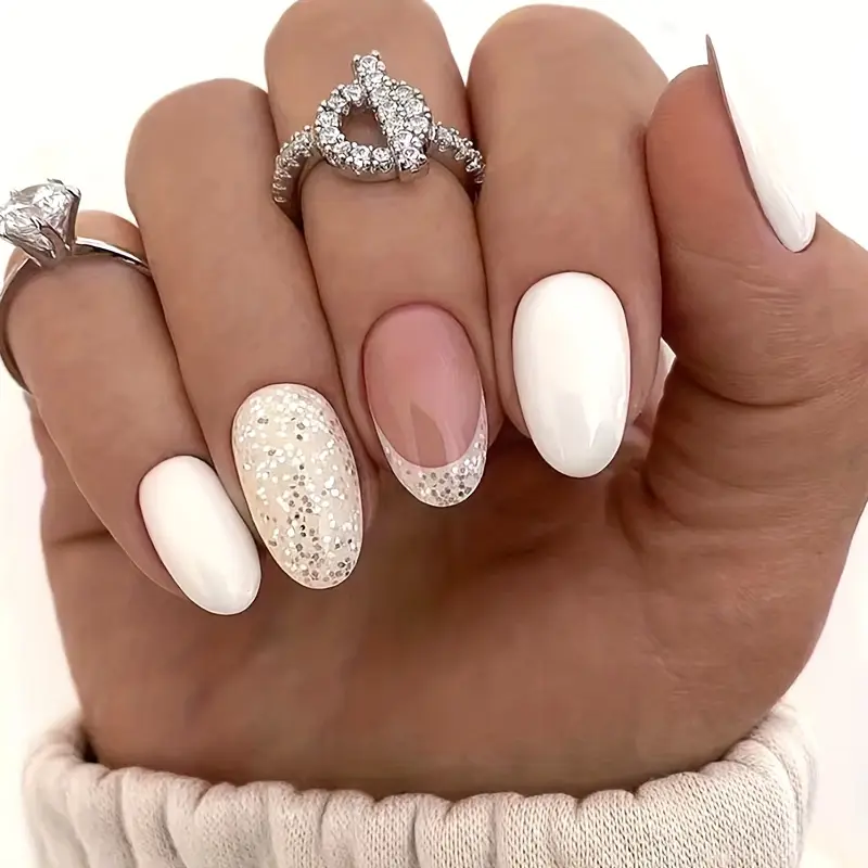 french tip nails short