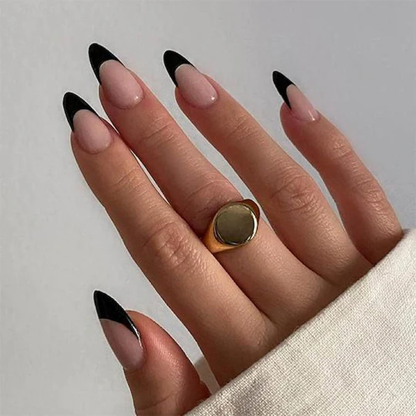 classy edgy almond nail designs