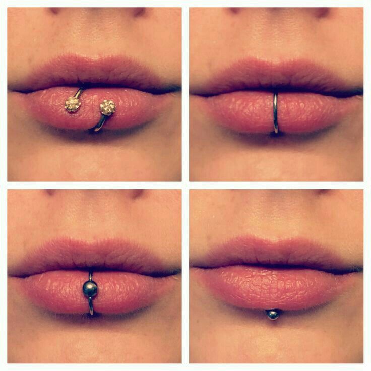 vertical labret placement