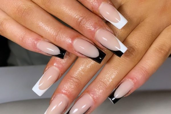 short nails white