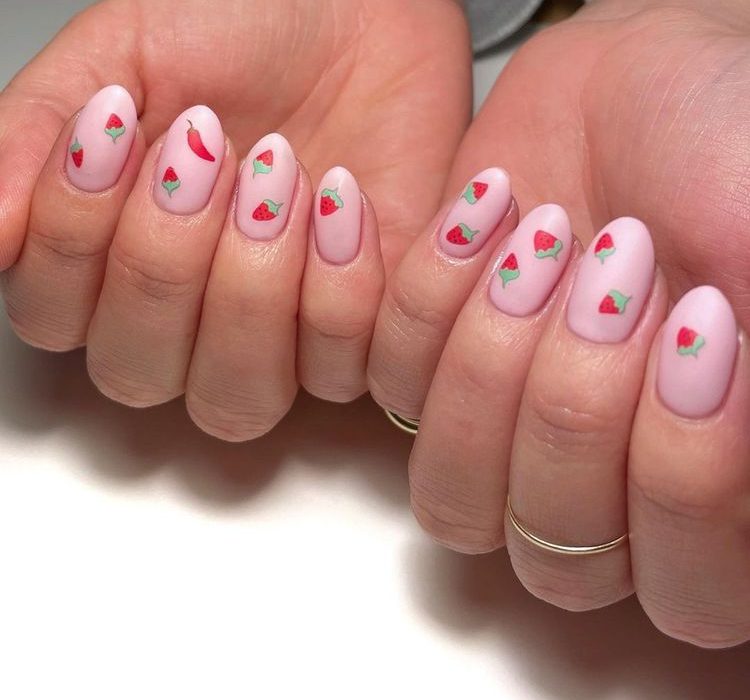 Strawberry Nail Art