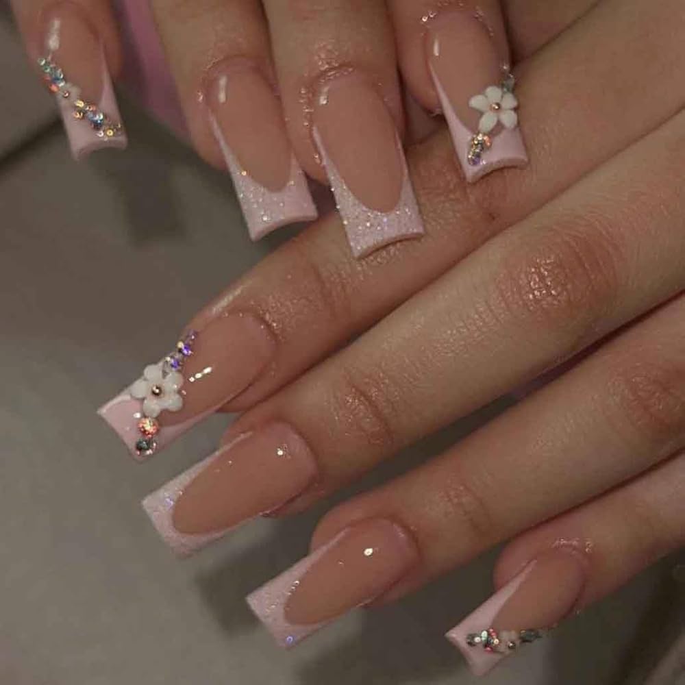 natural classy coffin nails short