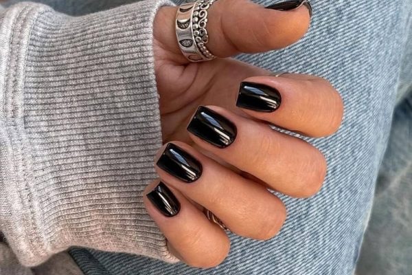 Short Black Nails