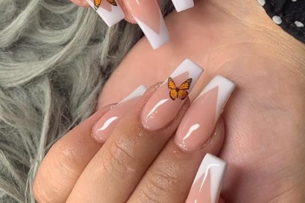 solar acrylic nails