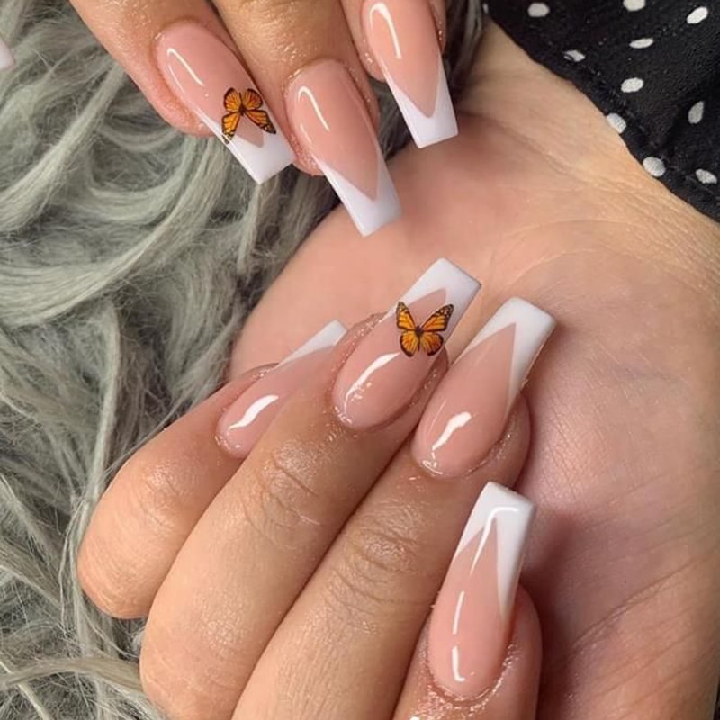 solar acrylic nails