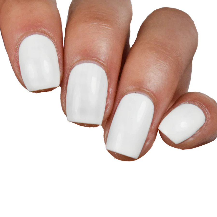 white nail polish