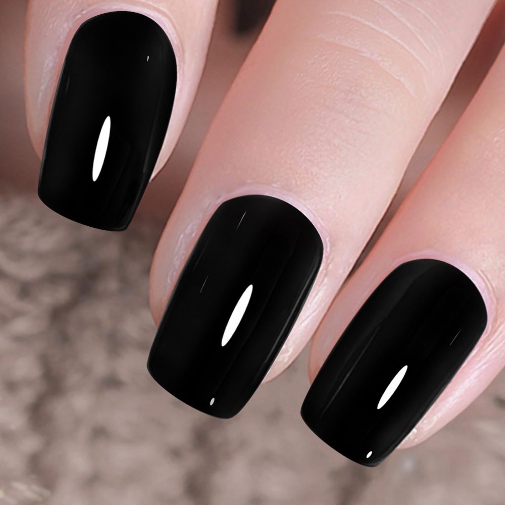 black nail polish