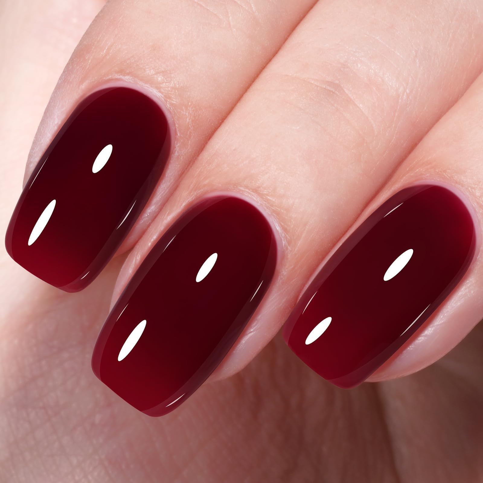burgundy nail polish