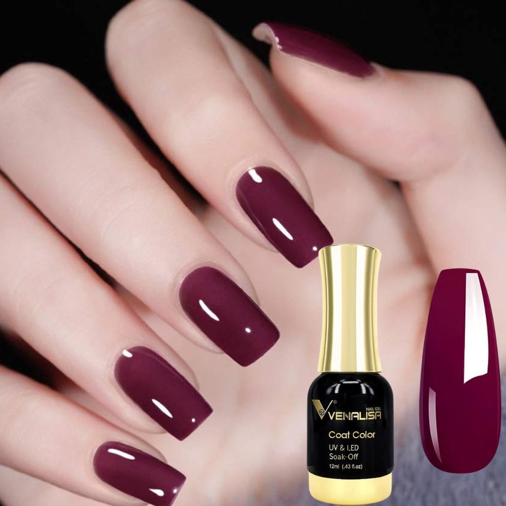 burgundy nail polish