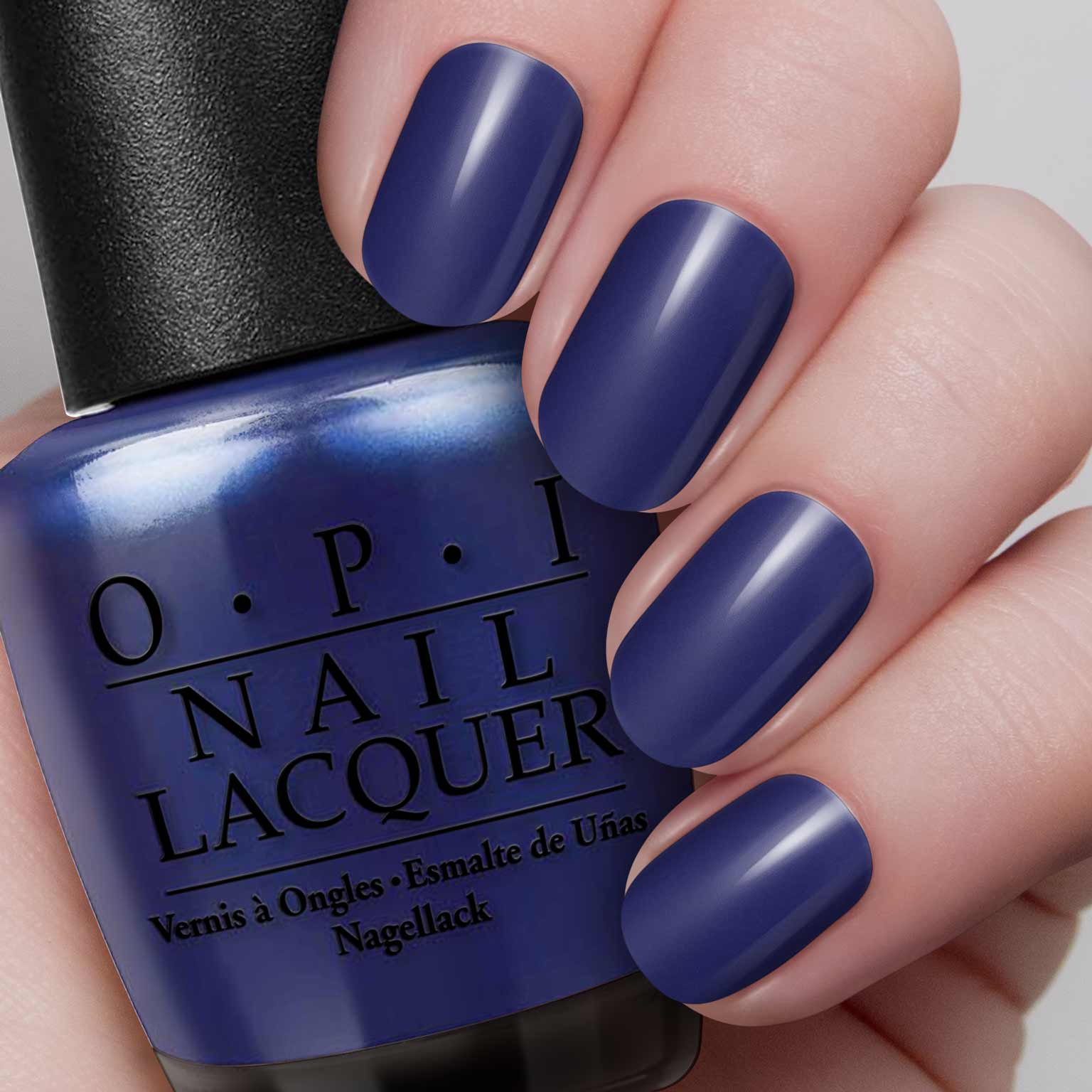 blue nail polish