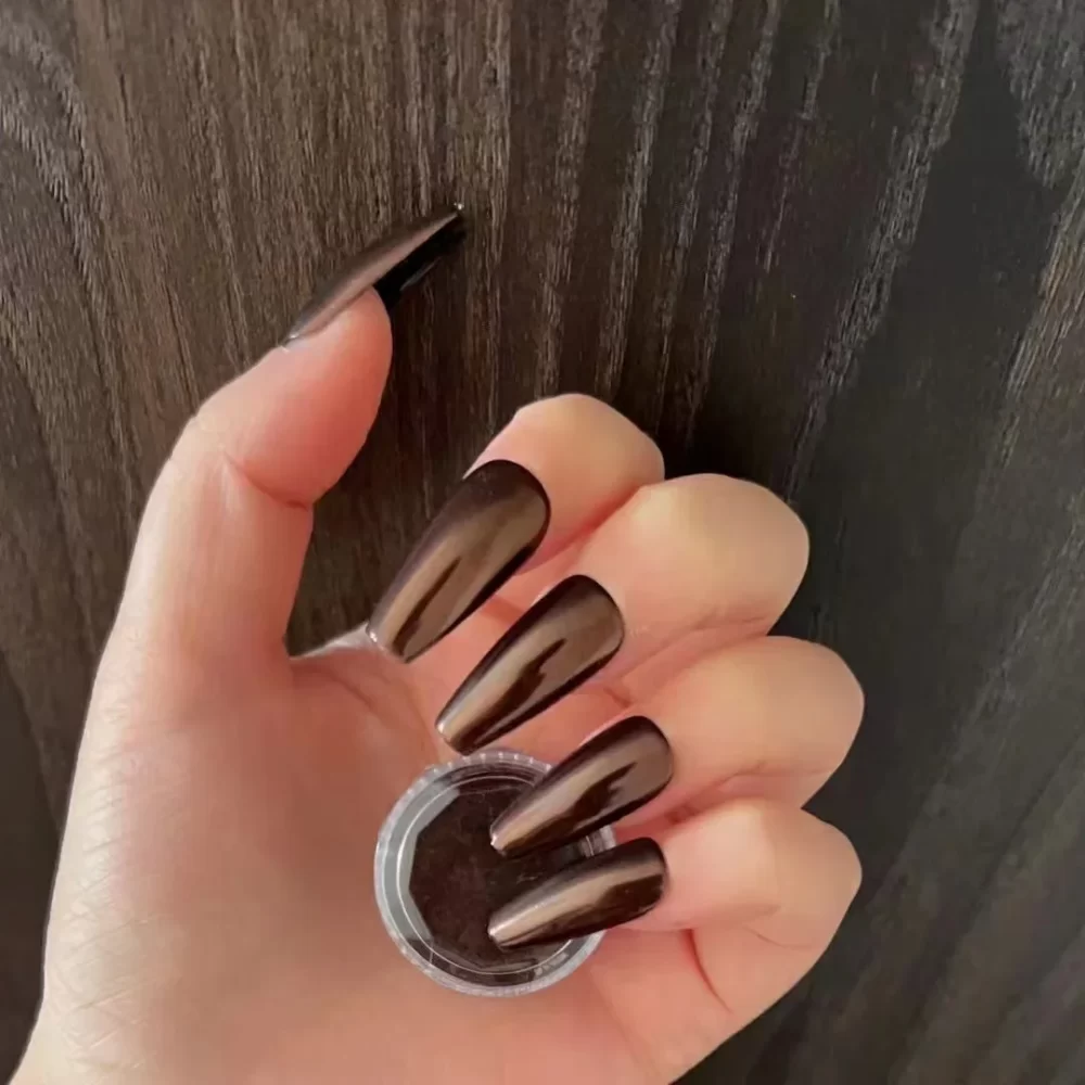 brown nail polish