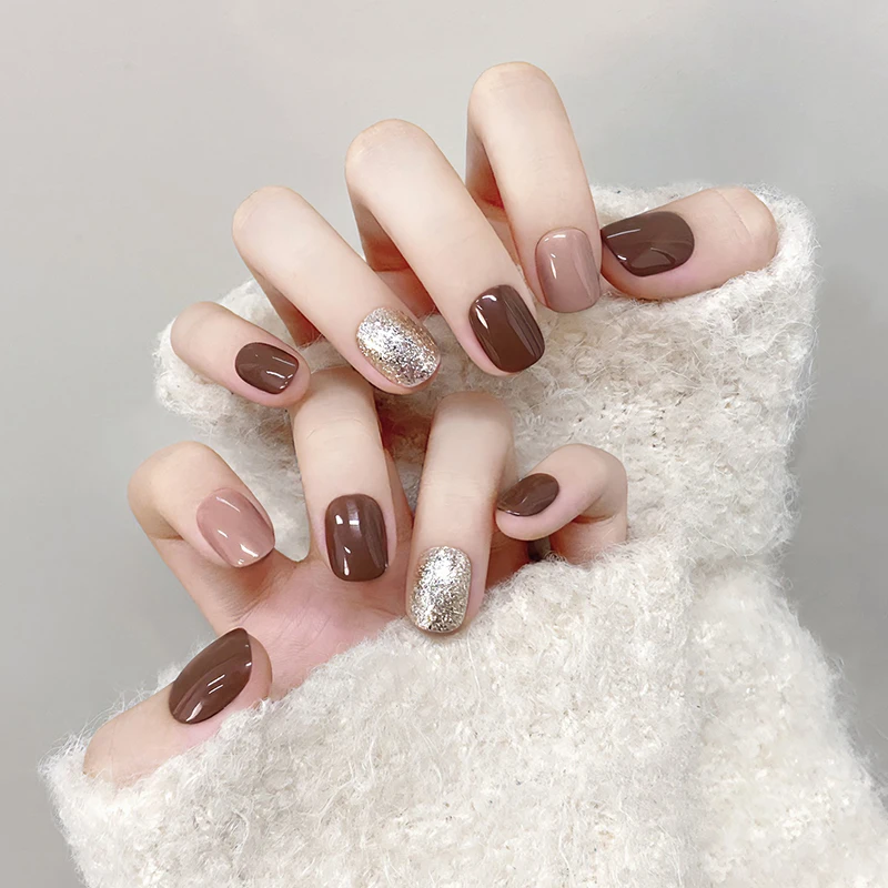 brown nail polish
