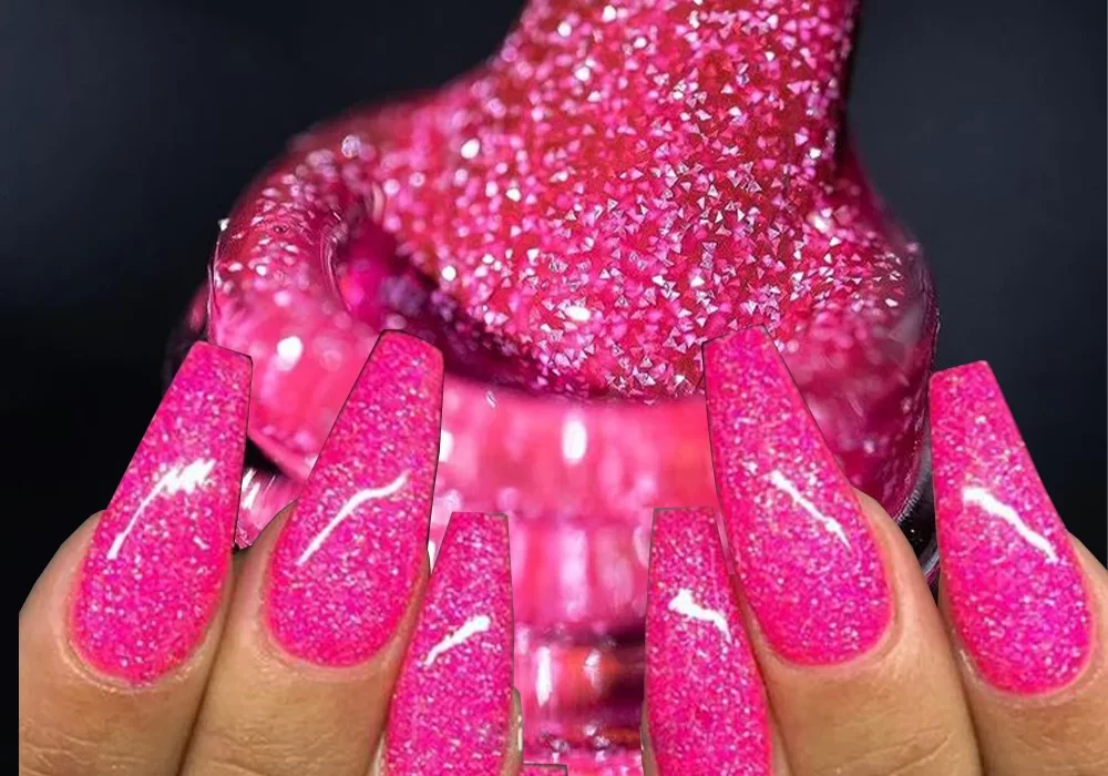 pink nail polish