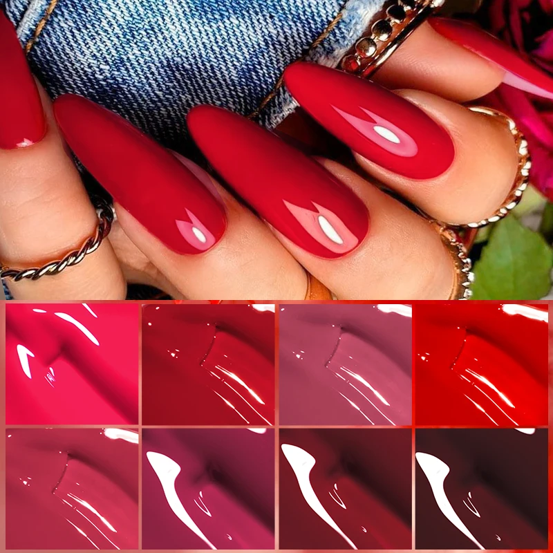 red nail polish