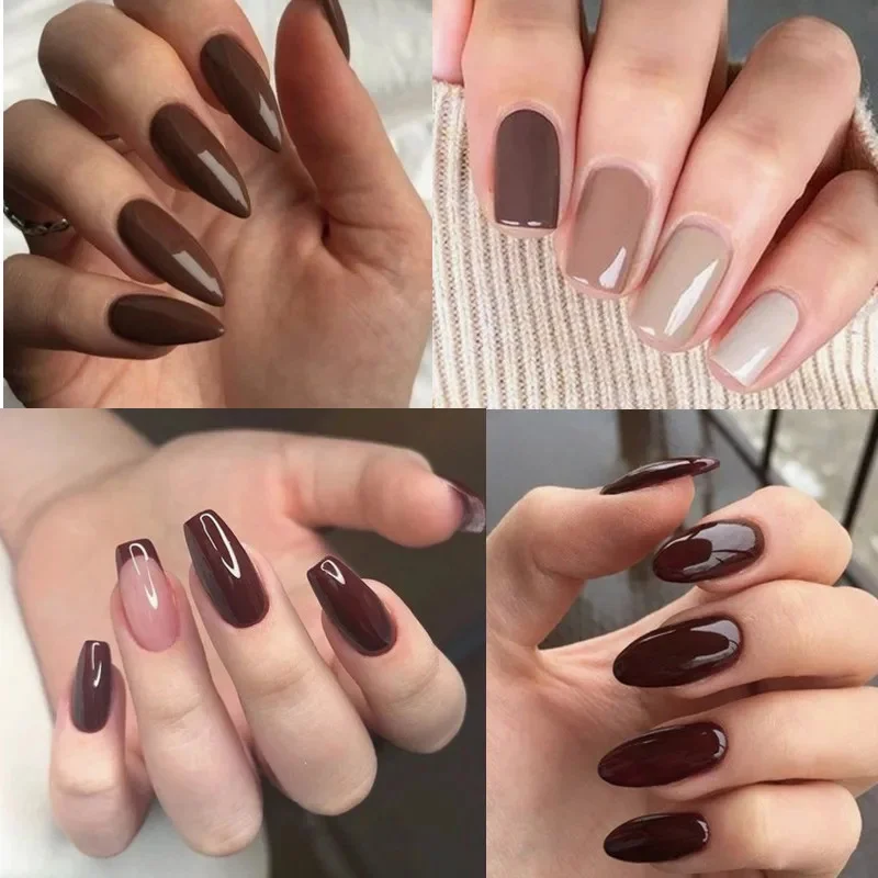 brown nail polish