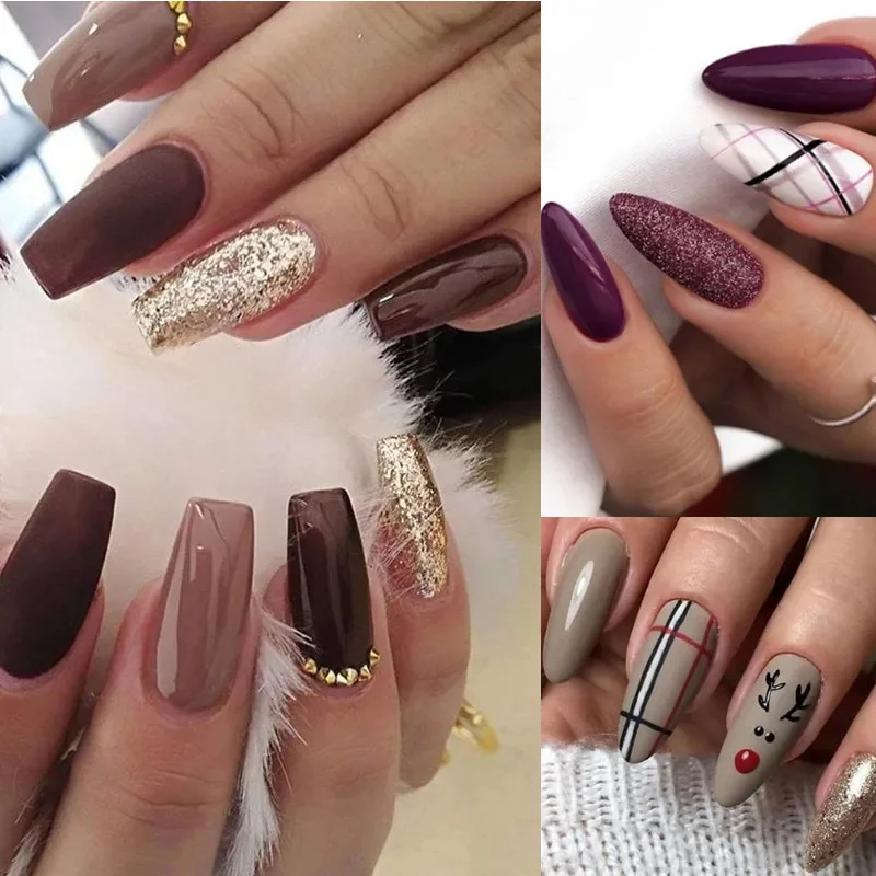 brown nail polish