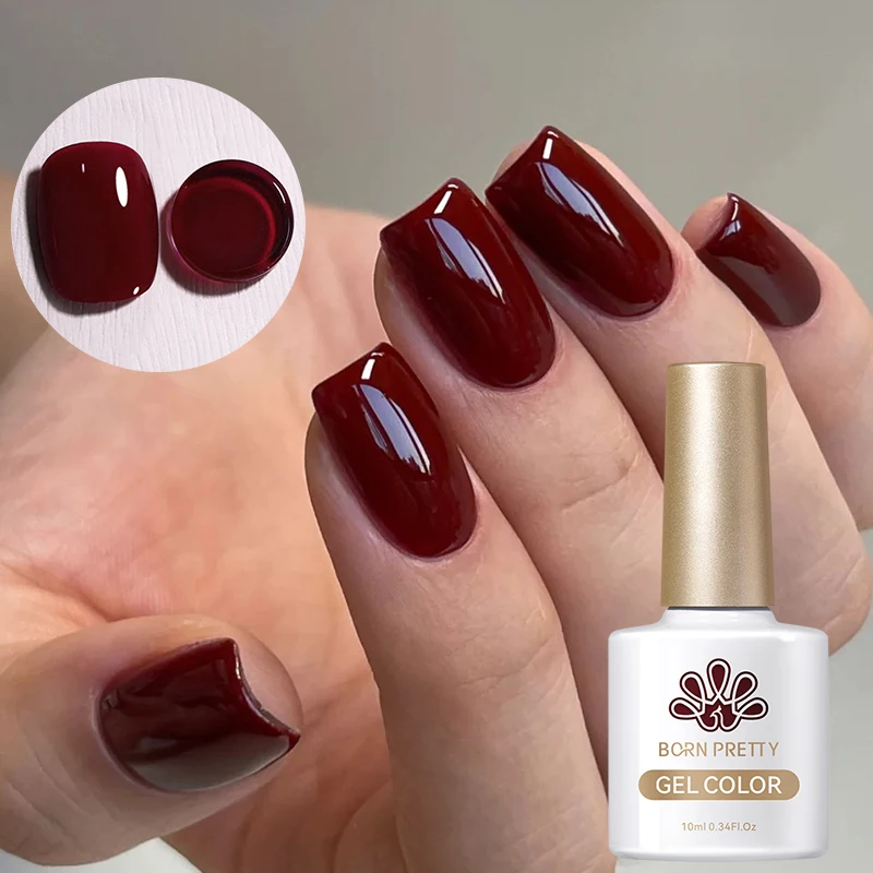 burgundy nail polish
