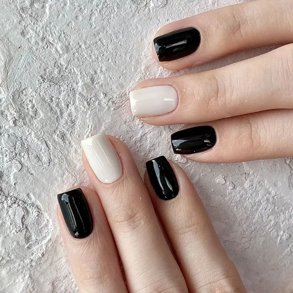 black nail polish