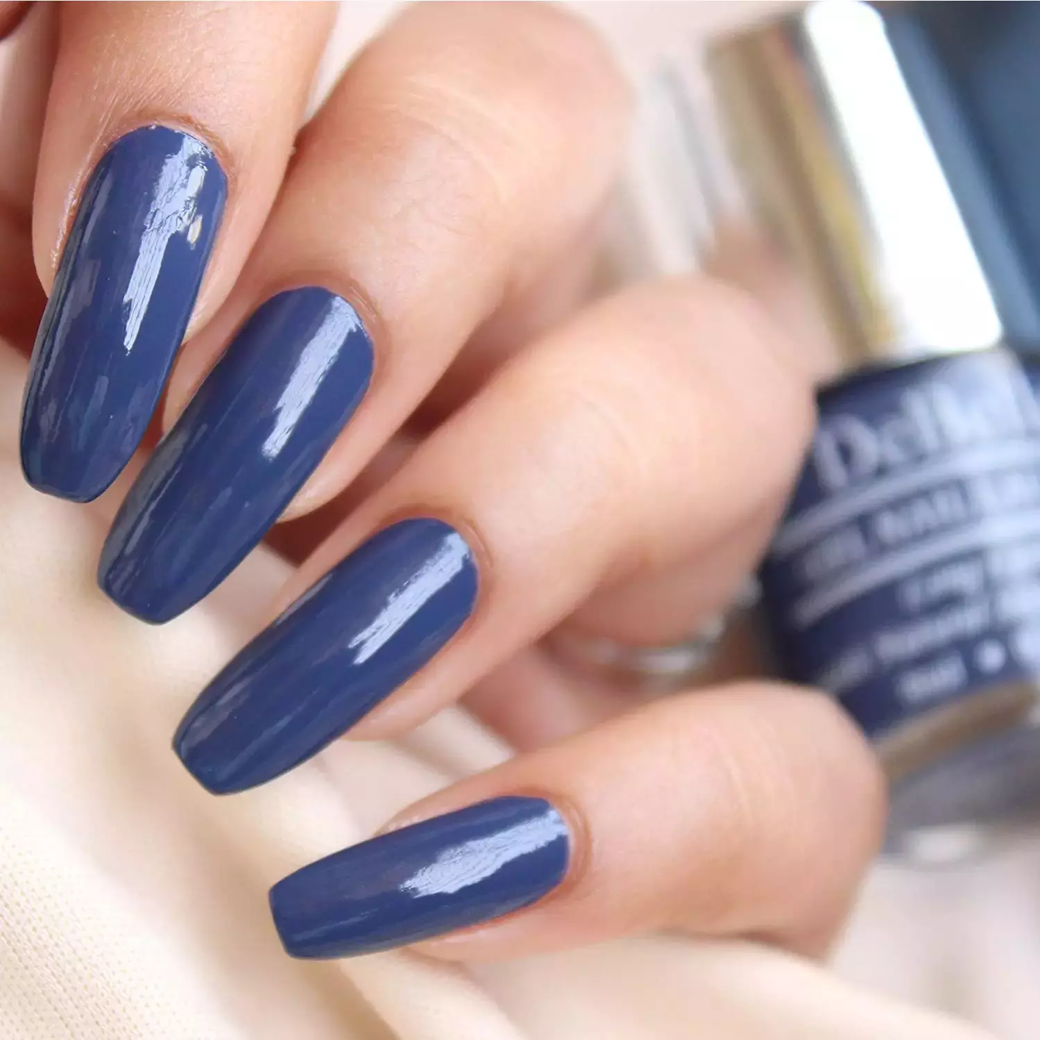 blue nail polish
