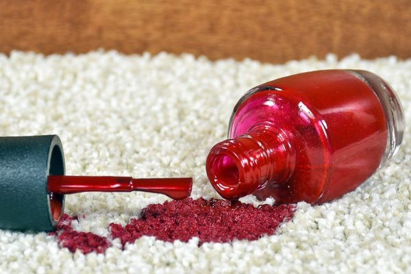 get nail polish out of carpet
