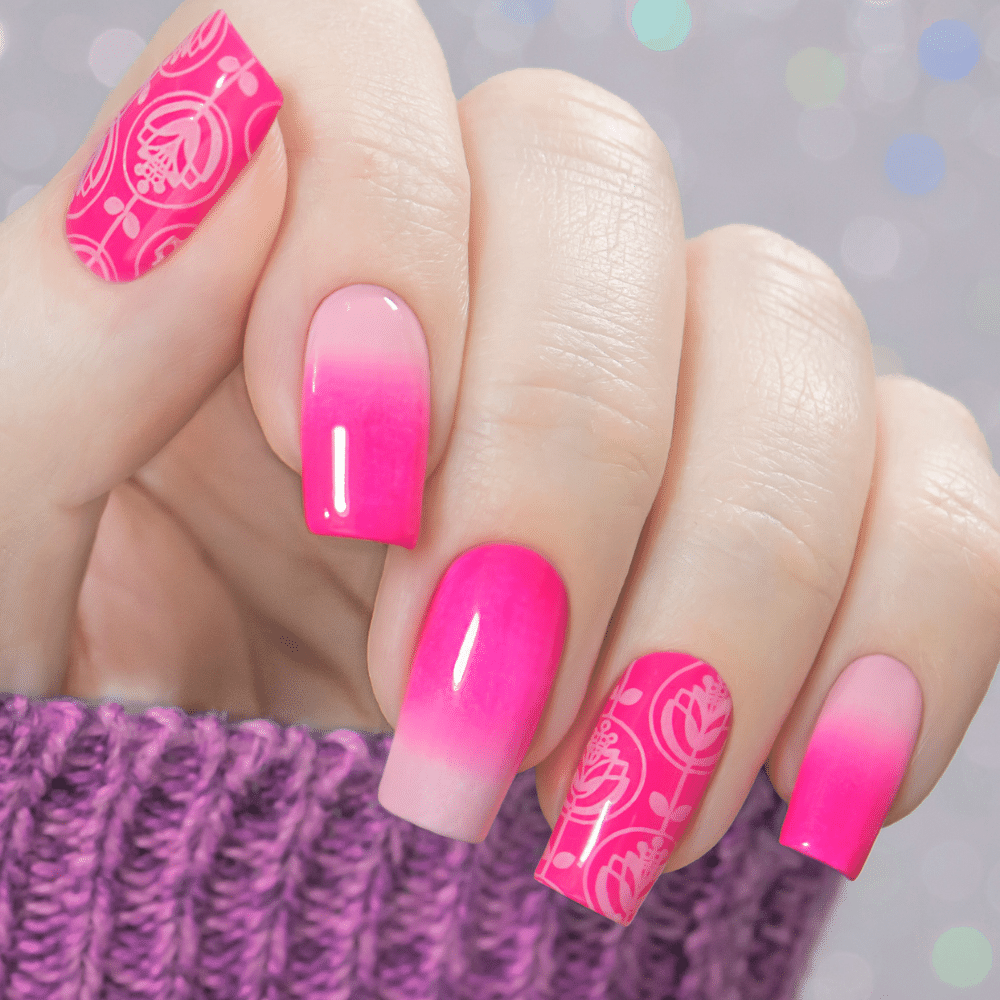 pink nail polish