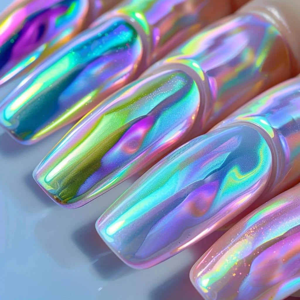 iridescent nail polish
