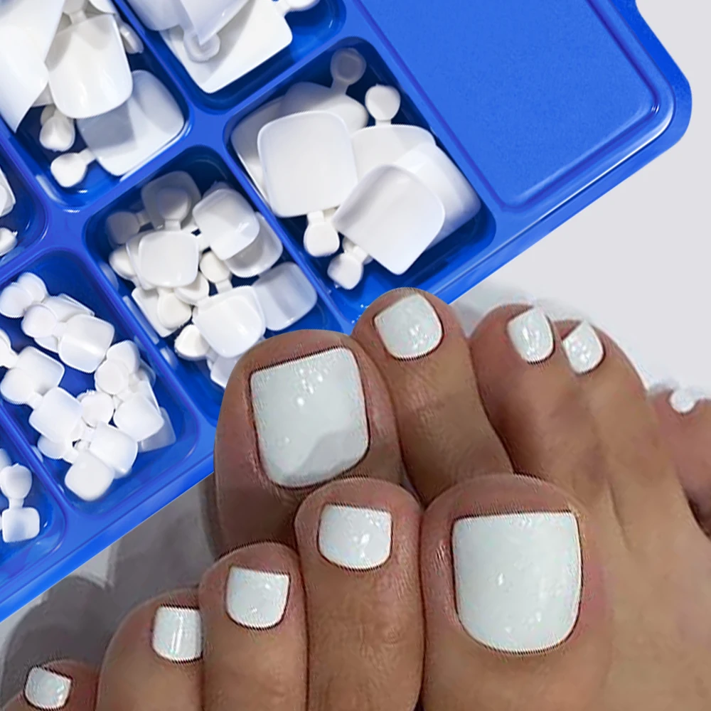 white toe nail polish