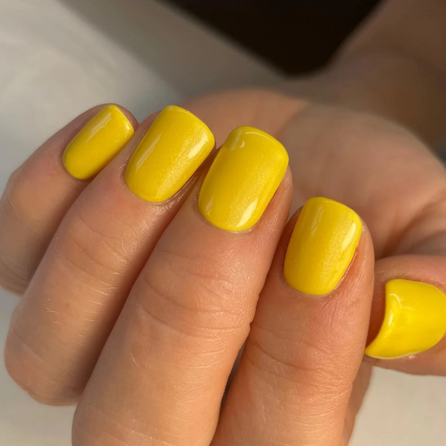 yellow nail polish