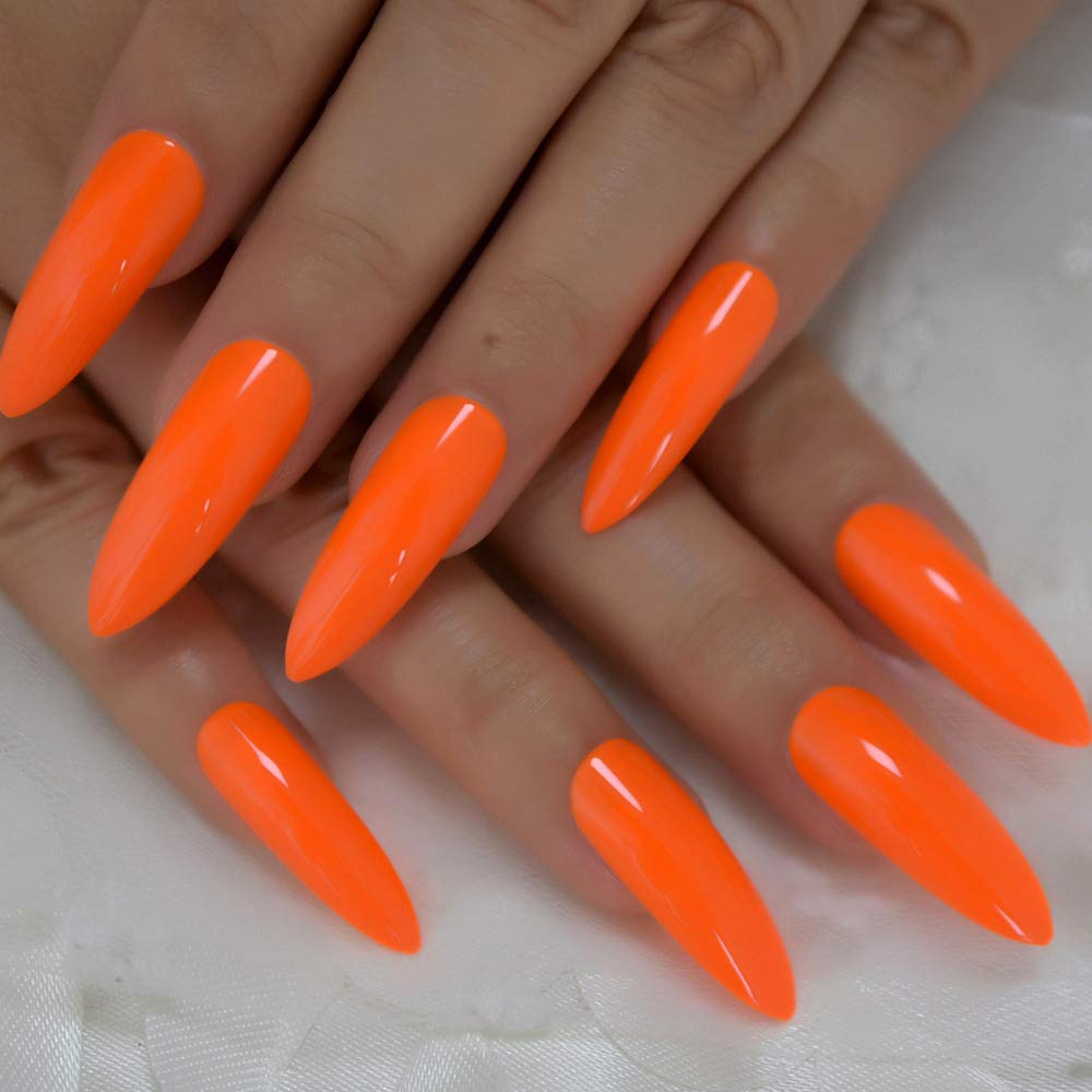 orange nail polish