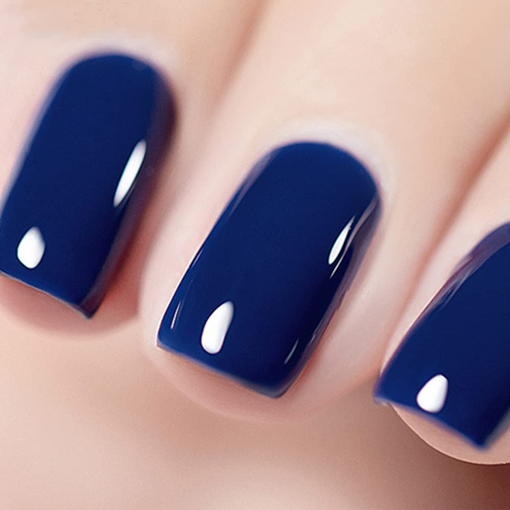 navy blue nail polish
