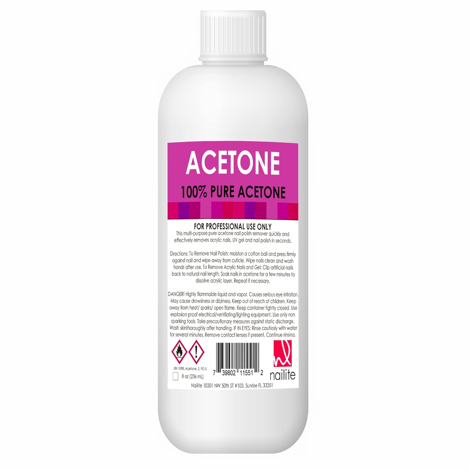 nail polish remover acetone