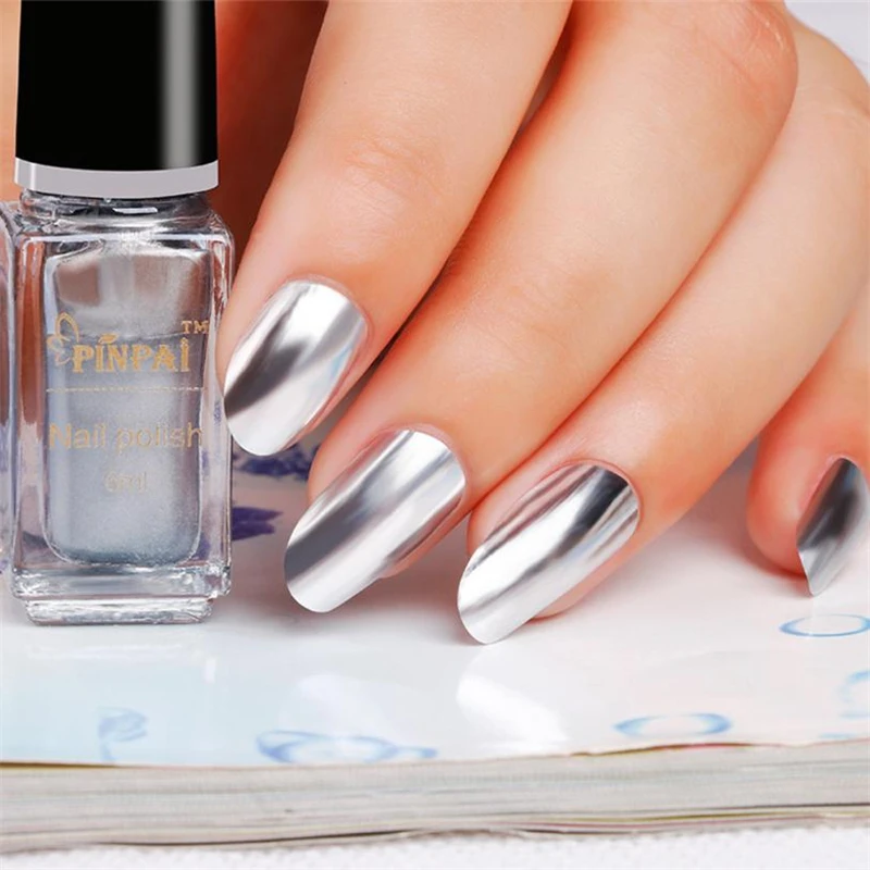 silver nail polish