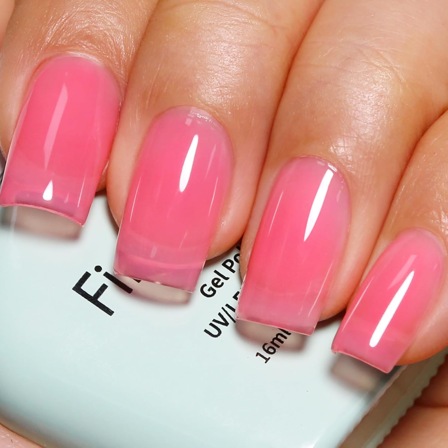 hot pink nail polish