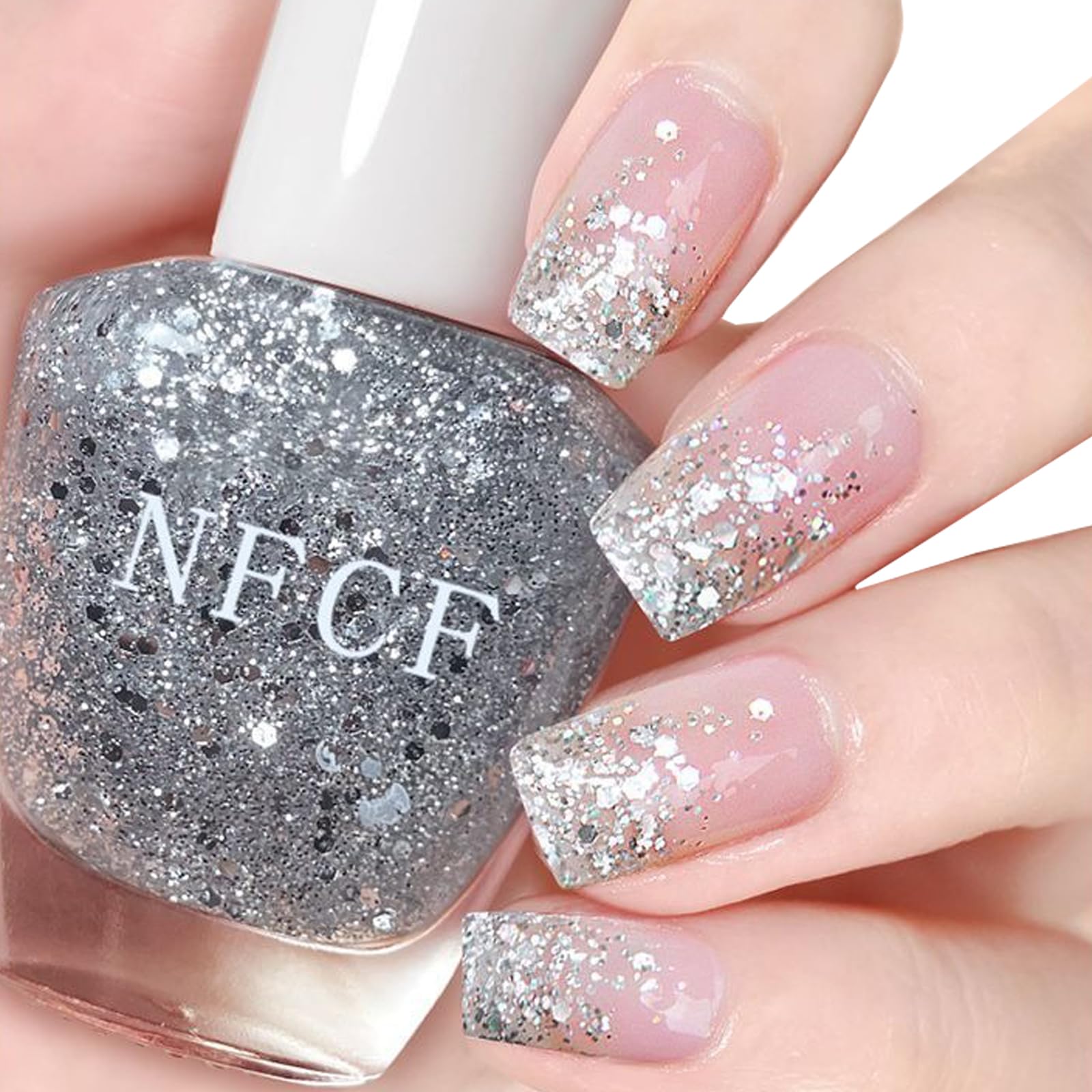 silver nail polish