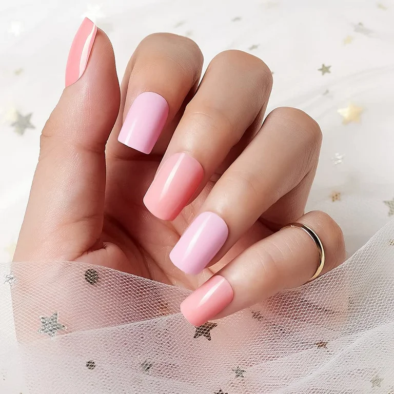 light pink nail polish