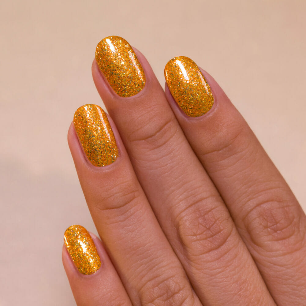 gold nail polish