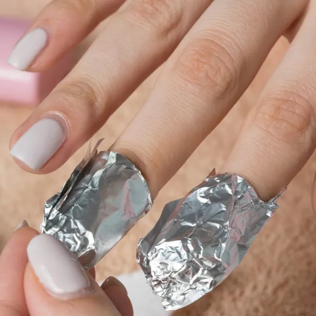 take gel nail polish off