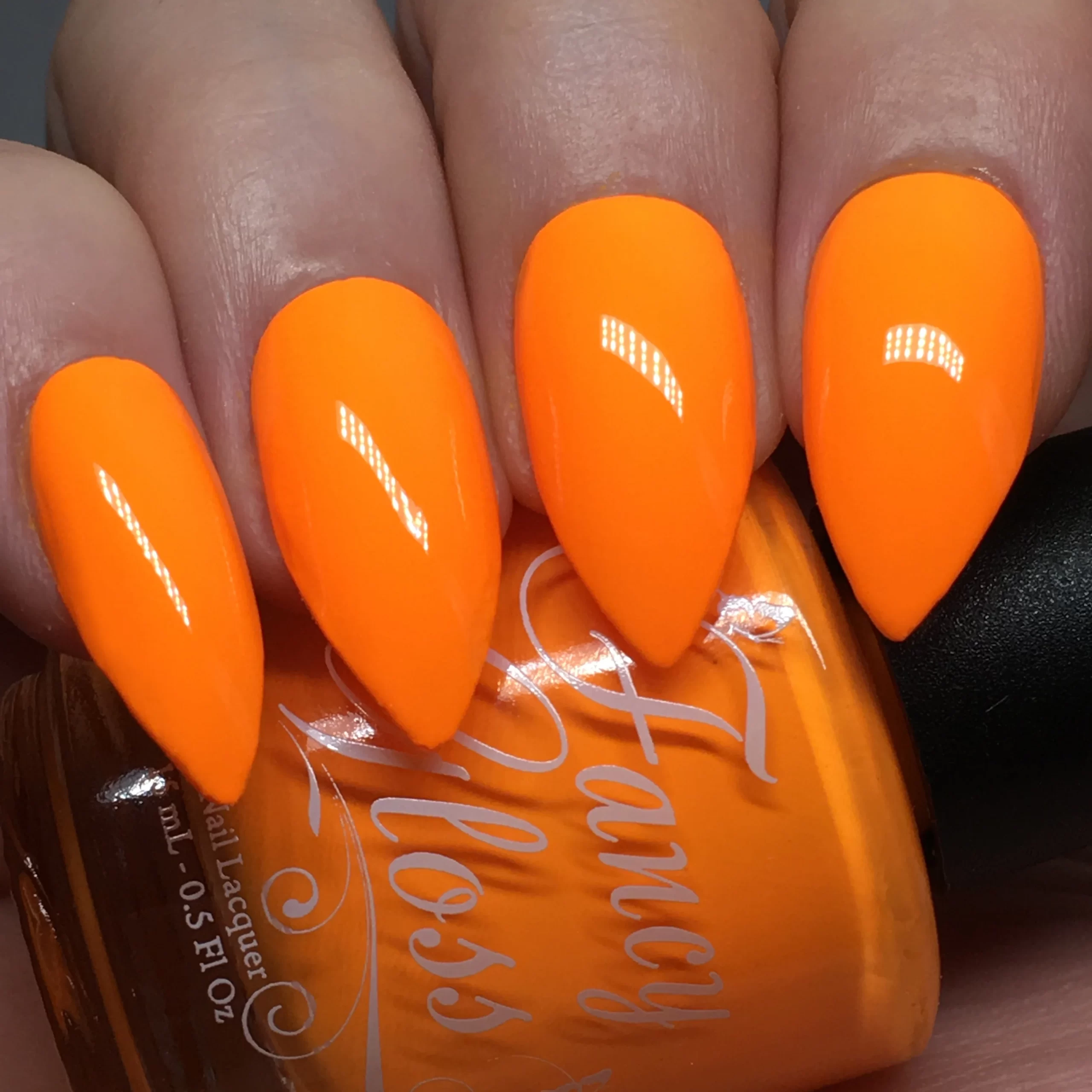 orange nail polish