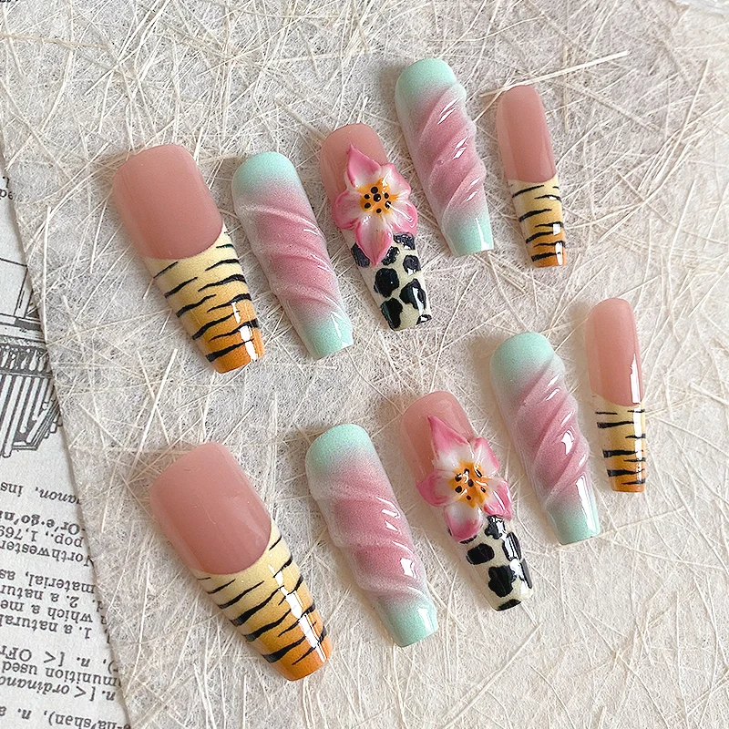 coffin acrylic nails