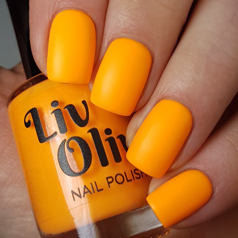 orange nail polish