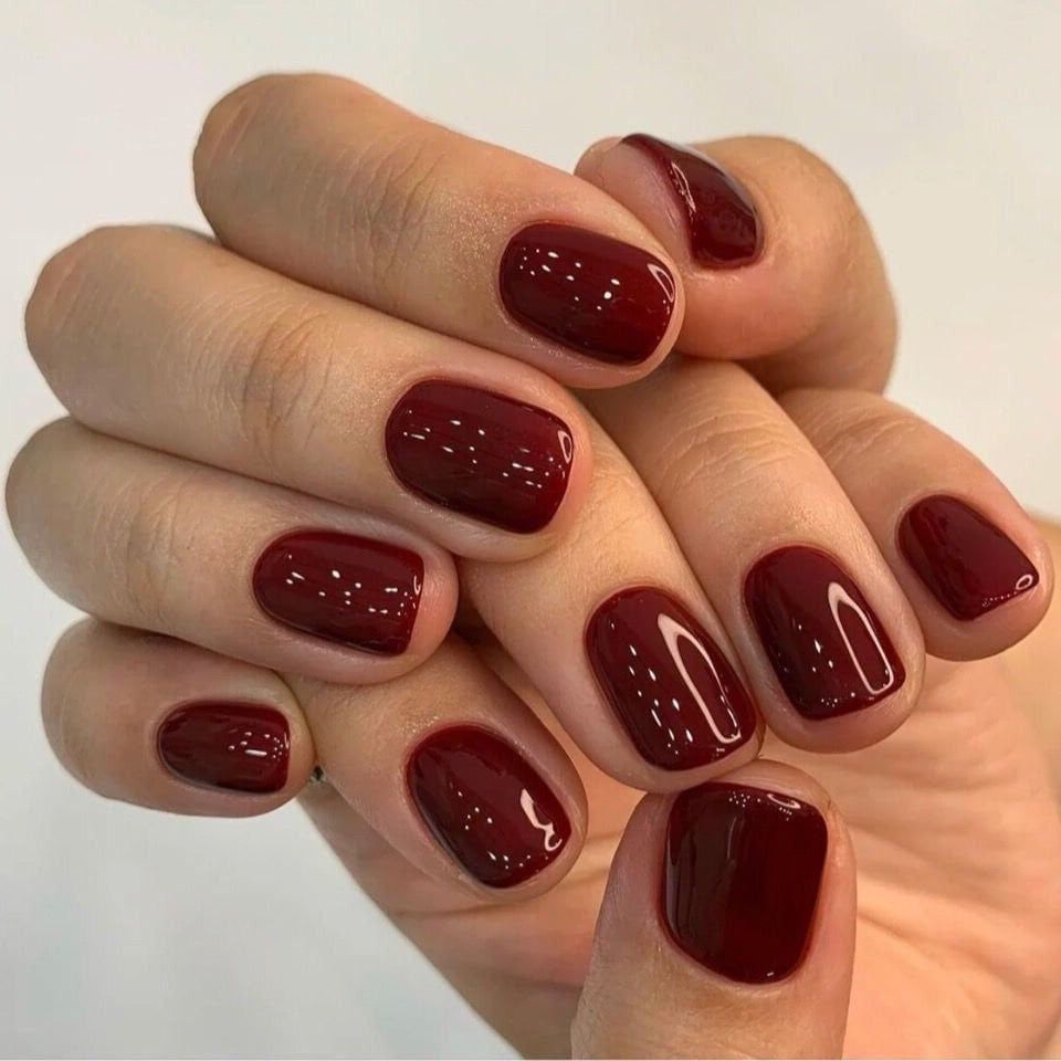 cherry red nail polish